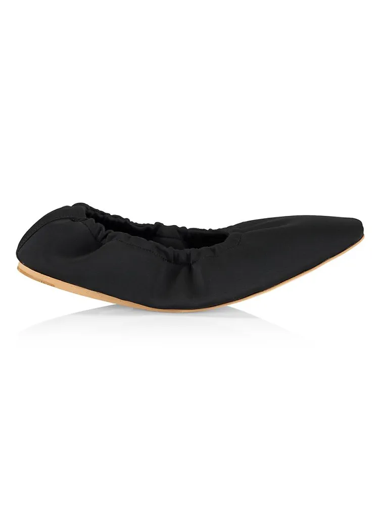 Carla Vegan Satin Ballet Flats