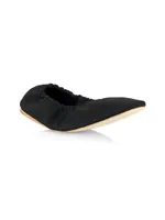 Carla Vegan Satin Ballet Flats