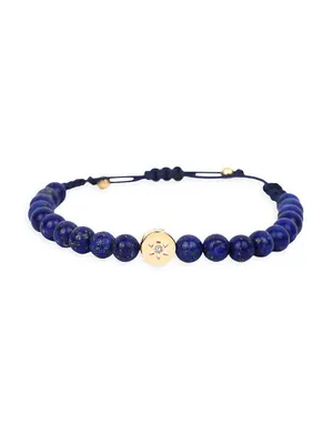 Dolce Vita 18K Gold, Diamond & Lapis Lazuli Bracelet