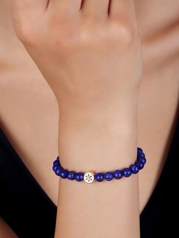 Dolce Vita 18K Gold, Diamond & Lapis Lazuli Bracelet