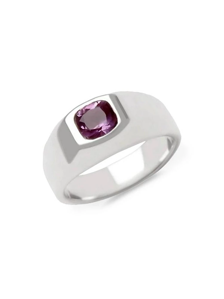 Essentials Amethyst Signet Ring