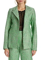 The Garden Party Tiger-Jacquard Jacket