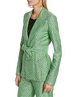 The Garden Party Tiger-Jacquard Jacket