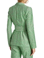 The Garden Party Tiger-Jacquard Jacket