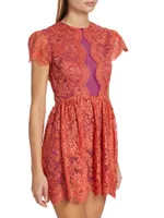 The Garden Party Lace Minidress