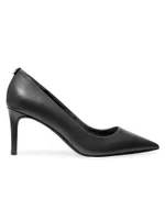 Alina 75MM Leather Pointed-Toe Pumps