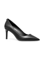 Alina 75MM Leather Pointed-Toe Pumps