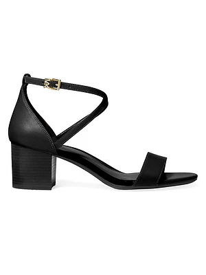 Serena 60MM Leather Criss-Cross Sandals