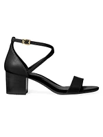 Serena 60MM Leather Criss-Cross Sandals