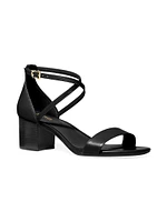 Serena 60MM Leather Criss-Cross Sandals