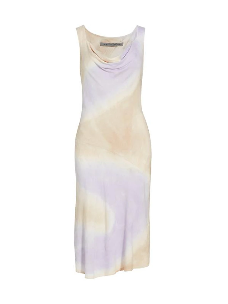 Linda Tie-Dyed Bias Dress