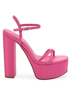 Annie 140MM Satin Platform Sandals