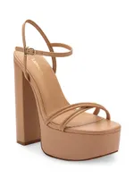 Annie 140MM Leather Platform Sandals