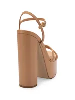 Annie 140MM Leather Platform Sandals