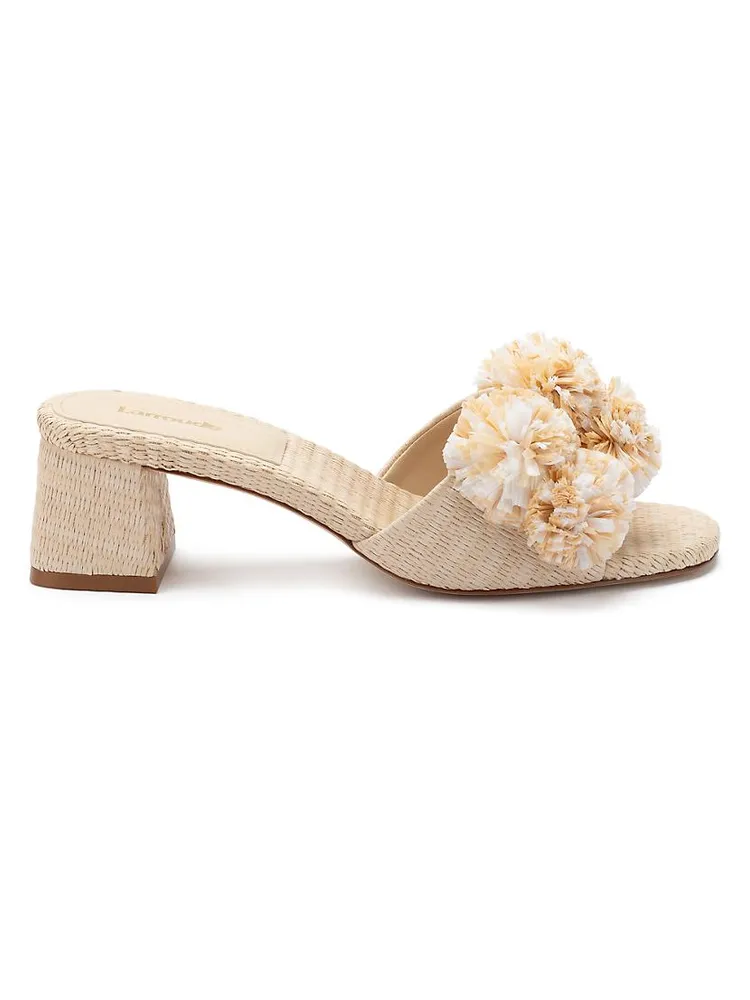 Brigitte 45MM Raffia Mules