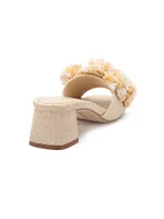 Brigitte 45MM Raffia Mules