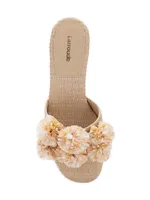 Brigitte 45MM Raffia Mules