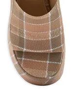 Wanda 145MM Plaid Platform Mules