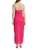 Sleeveless Asymmetric Maxi Dress