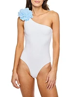 Margherita With Linen Flower Swimsuit