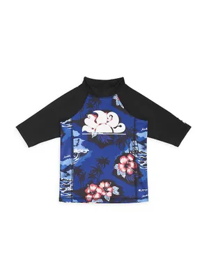 Baby Boy's,Little Boy's & Three-Quarter-Sleeve Rash Guard Top