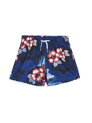 Little Boy's & Boy's Printed Swim Trunks