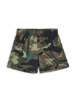 Baby's, Little Boy's & Camo Print Swim Trunks