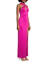 Eve Taya Twisted Halterneck Gown