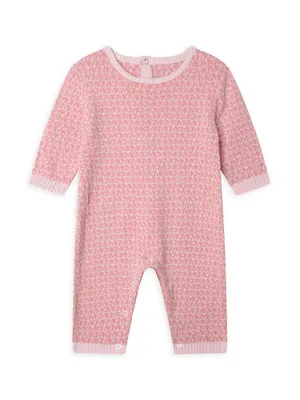 Baby Girl's Logo Jacquard Coveralls