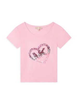 Little Girl's & MK Sequin-Embellished T-Shirt