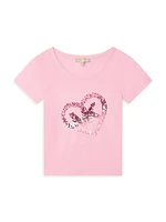 Little Girl's & MK Sequin-Embellished T-Shirt