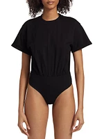 Bette Short-Sleeve Cotton Bodysuit