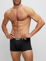 Three Pack Of Stretch Cotton Trunks