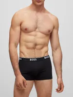 Three Pack Of Stretch Cotton Trunks