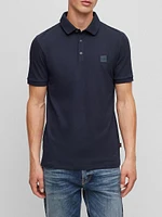 Stretch-Cotton Slim-Fit Polo Shirt With Logo Patch