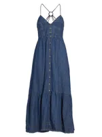 Sere Denim Midi-Dress