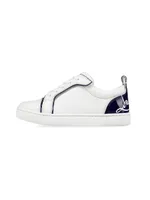Little Boy's & Funnyto Leather Low-Top Sneakers