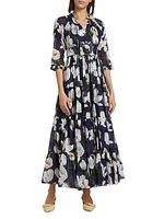 Eden Tiered Belted Maxi Dress