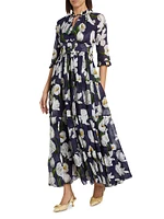 Eden Tiered Belted Maxi Dress