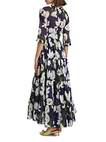 Eden Tiered Belted Maxi Dress