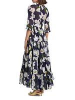 Eden Tiered Belted Maxi Dress