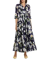 Eden Tiered Belted Maxi Dress