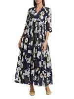 Eden Tiered Belted Maxi Dress