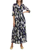 Eden Tiered Belted Maxi Dress