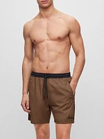 Contrast Logo Swim Shorts