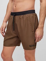 Contrast Logo Swim Shorts