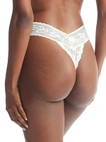 I Do Shimmer Lace Bridal Thong