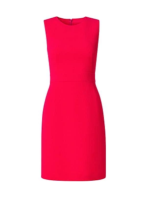 Wool Crêpe Sheath Dress