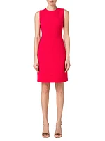 Wool Crêpe Sheath Dress