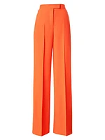 Floretta Silk Wide-Leg Pants